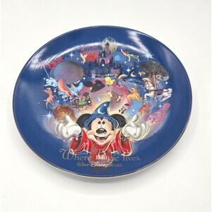 Walt Disney World Where Magic Lives Decorative Plate‎ Mickey Sorcerer